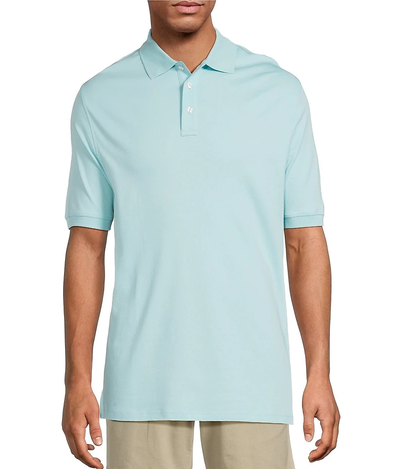 Roundtree & Yorke Supima Cotton Short Sleeve Solid Polo Shirt