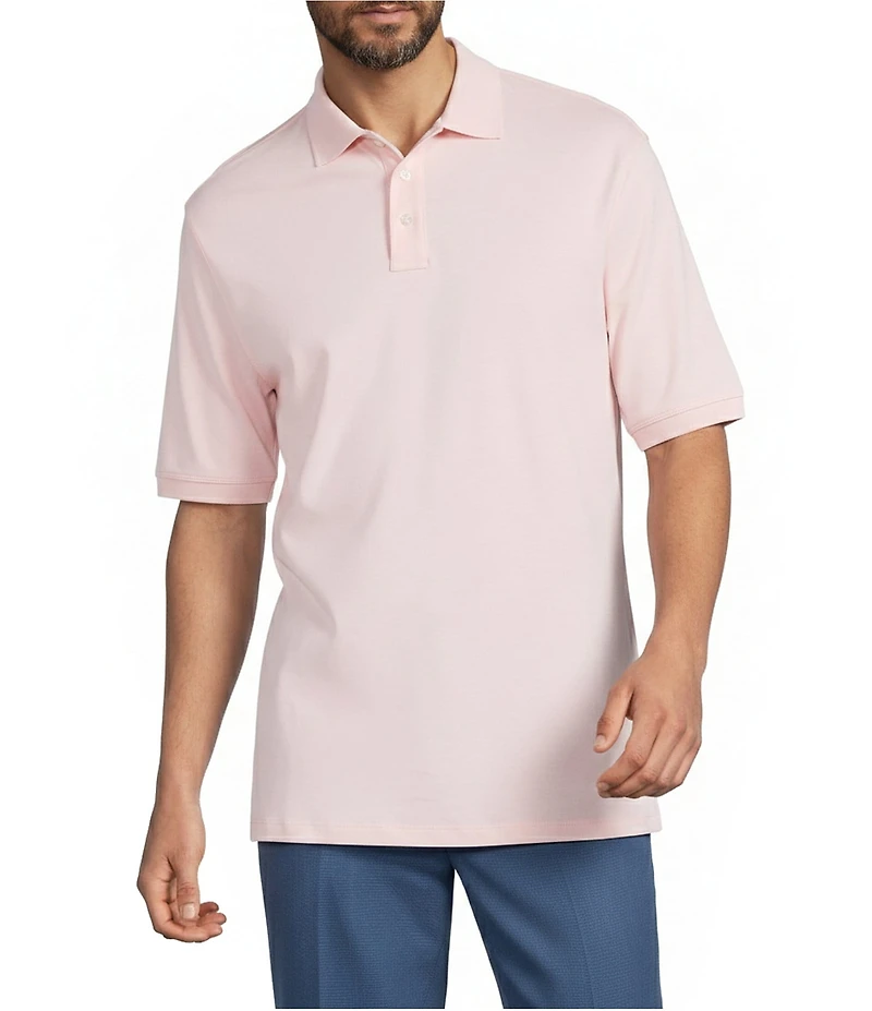 Roundtree & Yorke Supima Cotton Short Sleeve Solid Polo Shirt