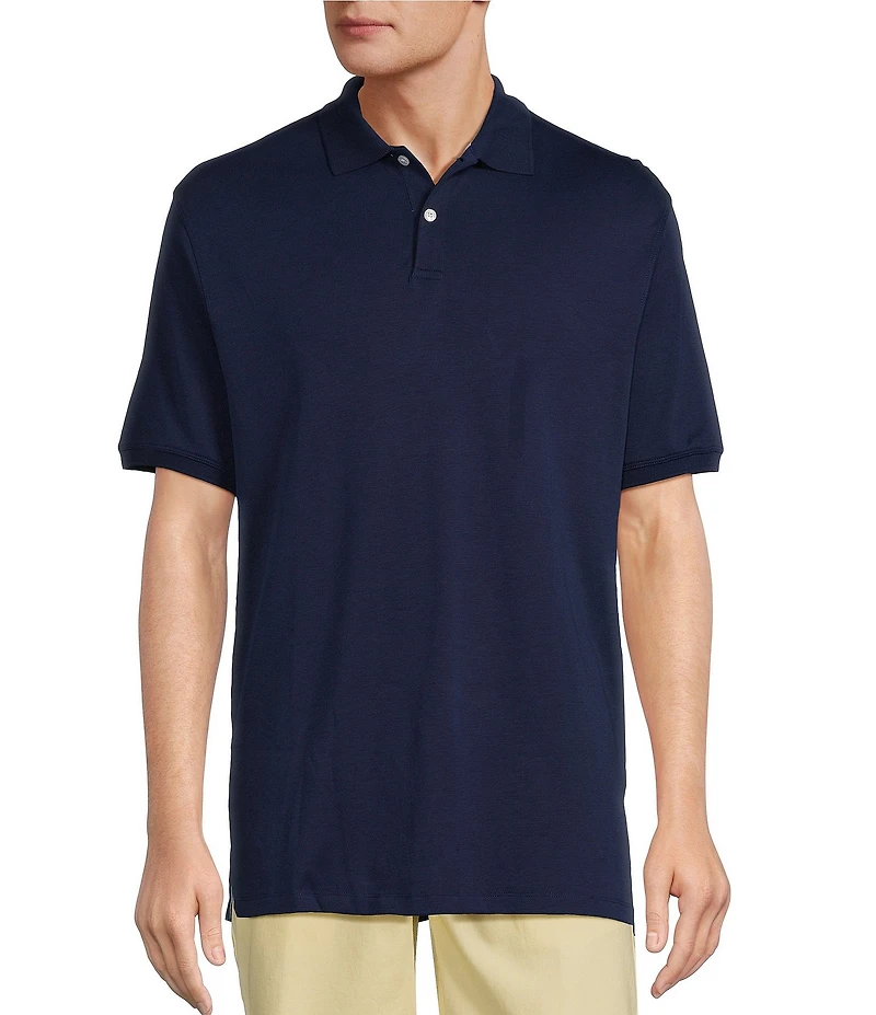 Roundtree & Yorke Supima Short Sleeve Solid Polo Shirt