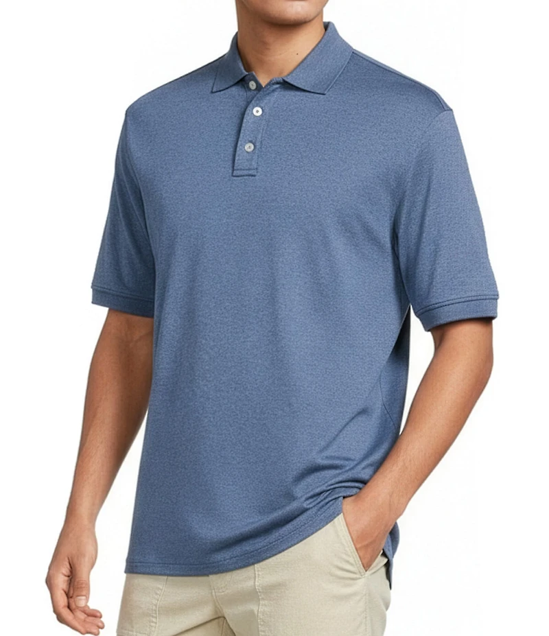 Roundtree & Yorke Supima Cotton Short Sleeve Solid Polo Shirt