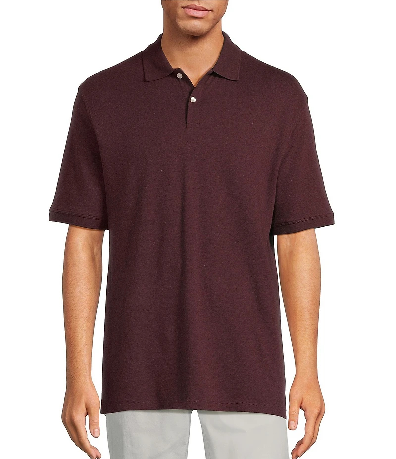 Roundtree & Yorke Supima Short Sleeve Solid Polo Shirt