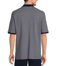 Roundtree & Yorke Supima Short Sleeve Striped Polo Shirt