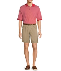 Roundtree & Yorke Supima Short Sleeve Striped Polo Shirt