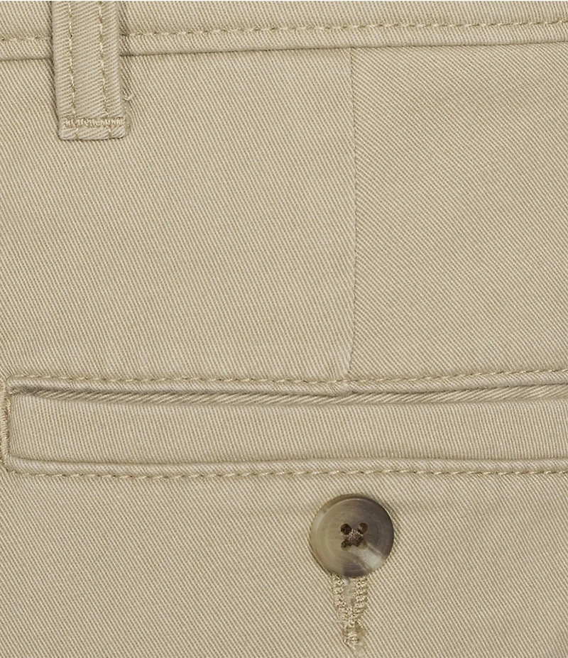 Roundtree & Yorke The Cloud Collection 7#double; Flat Front Washed Chino Shorts