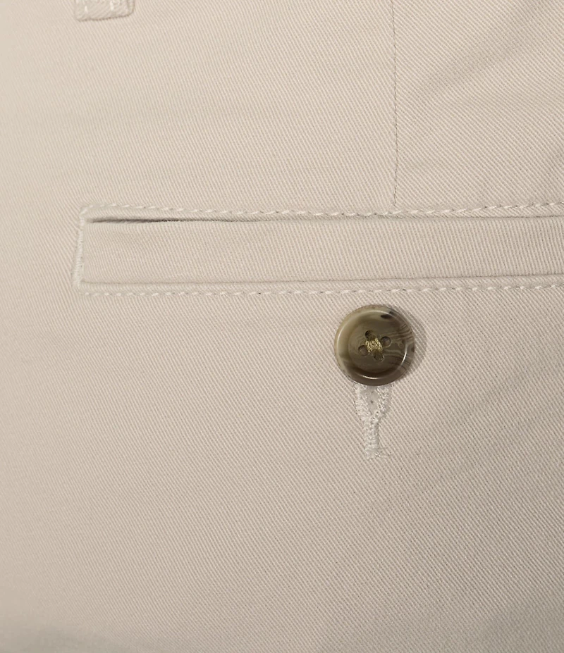Roundtree & Yorke The Cloud Collection 7#double; Flat Front Washed Chino Shorts