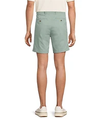 Roundtree & Yorke The Cloud Collection 7#double; Flat Front Washed Chino Shorts