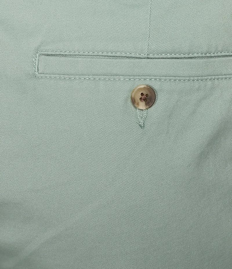 Roundtree & Yorke The Cloud Collection 7#double; Flat Front Washed Chino Shorts
