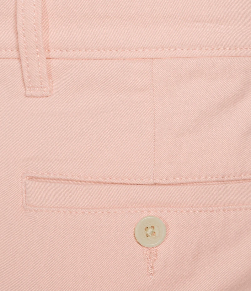 Roundtree & Yorke The Cloud Collection 7#double; Flat Front Washed Chino Shorts
