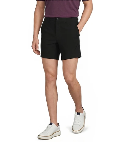 Roundtree & Yorke The Cloud Collection 7#double; Flat Front Washed Chino Shorts