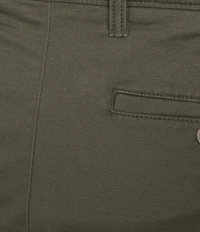 Roundtree & Yorke The Cloud Collection 8#double; Flat-Front Tech Pocket Washed Chino Shorts