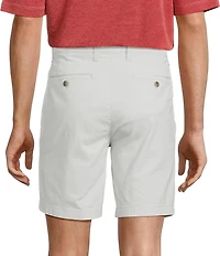 Roundtree & Yorke The Cloud Collection 8#double; Flat-Front Tech Pocket Washed Chino Shorts
