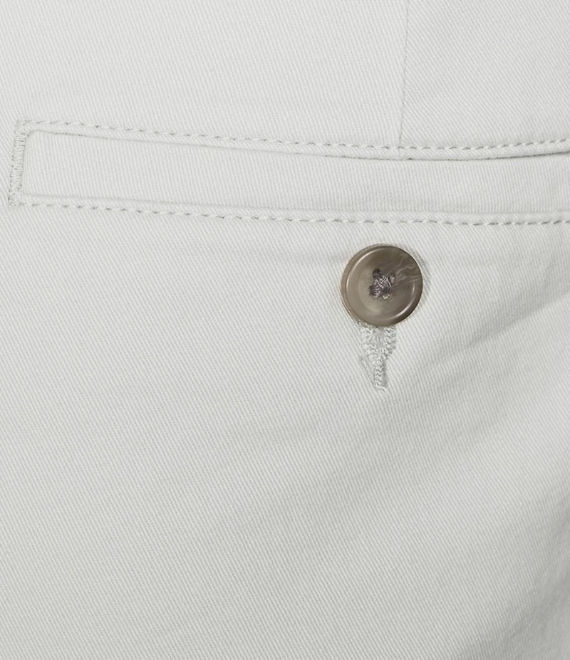 Roundtree & Yorke The Cloud Collection 8#double; Flat-Front Tech Pocket Washed Chino Shorts