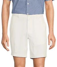 Roundtree & Yorke The Cloud Collection 8#double; Flat-Front Tech Pocket Washed Chino Shorts