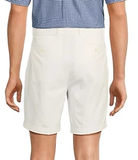 Roundtree & Yorke The Cloud Collection 8#double; Flat-Front Tech Pocket Washed Chino Shorts