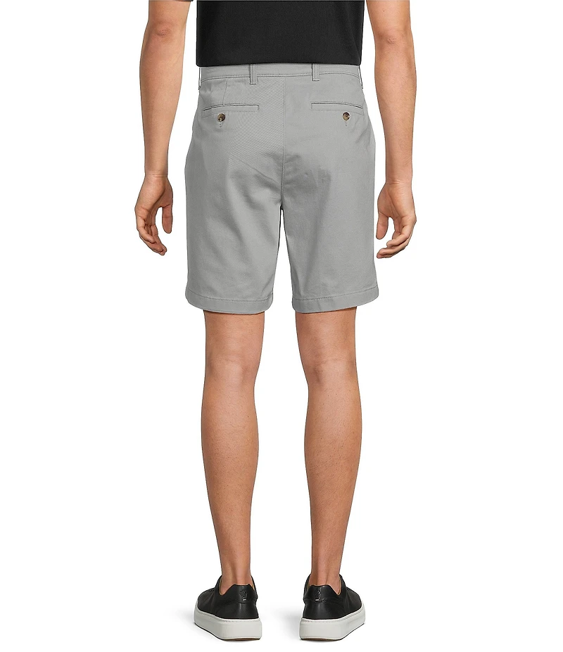Roundtree & Yorke The Cloud Collection 8#double; Flat Front Washed Chino Shorts