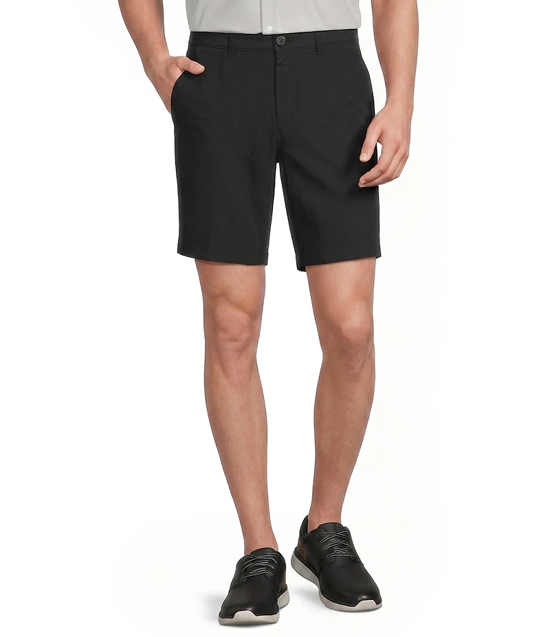 Roundtree & Yorke The Cloud Collection 8#double; Flat Front Washed Chino Shorts