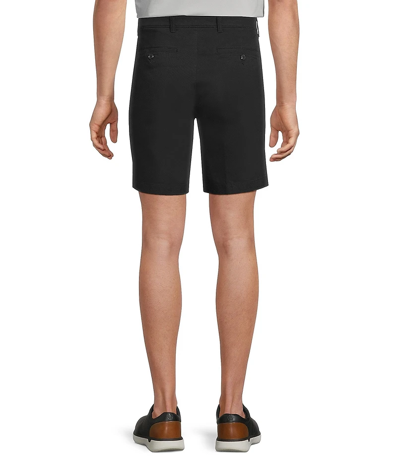 Roundtree & Yorke The Cloud Collection 8#double; Flat Front Washed Chino Shorts