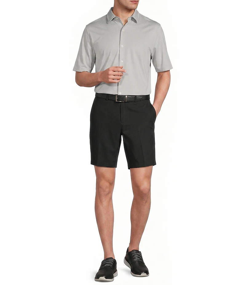 Roundtree & Yorke The Cloud Collection 8#double; Flat Front Washed Chino Shorts