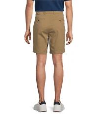 Roundtree & Yorke The Cloud Collection 8#double; Flat Front Washed Chino Shorts