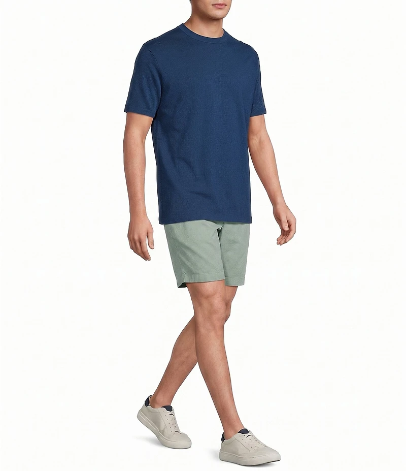 Roundtree & Yorke The Cloud Collection 6#double; Inseam Flat Front Washed Chino Shorts