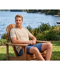 Roundtree & Yorke The Cloud Collection 6#double; Inseam Flat Front Washed Chino Shorts