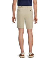 Roundtree & Yorke The Cloud Collection 9#double; Flat Front Washed Chino Shorts
