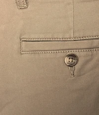 Roundtree & Yorke The Cloud Collection 9#double; Flat Front Washed Chino Shorts