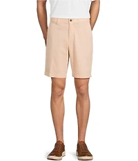 Roundtree & Yorke The Cloud Collection 9#double; Flat Front Washed Chino Shorts