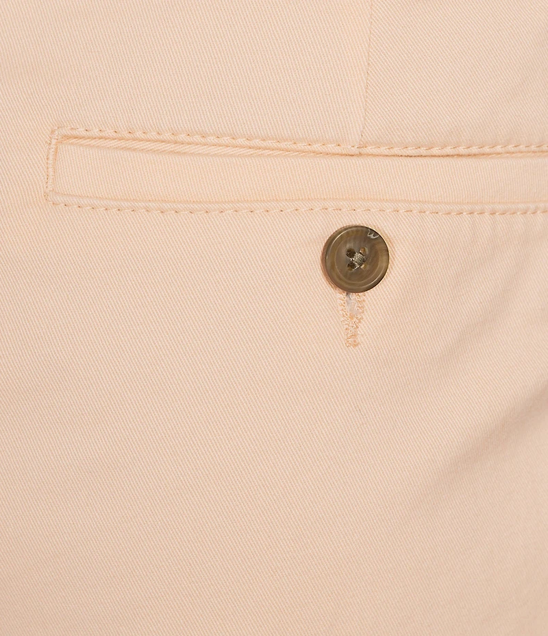 Roundtree & Yorke The Cloud Collection 9#double; Flat Front Washed Chino Shorts