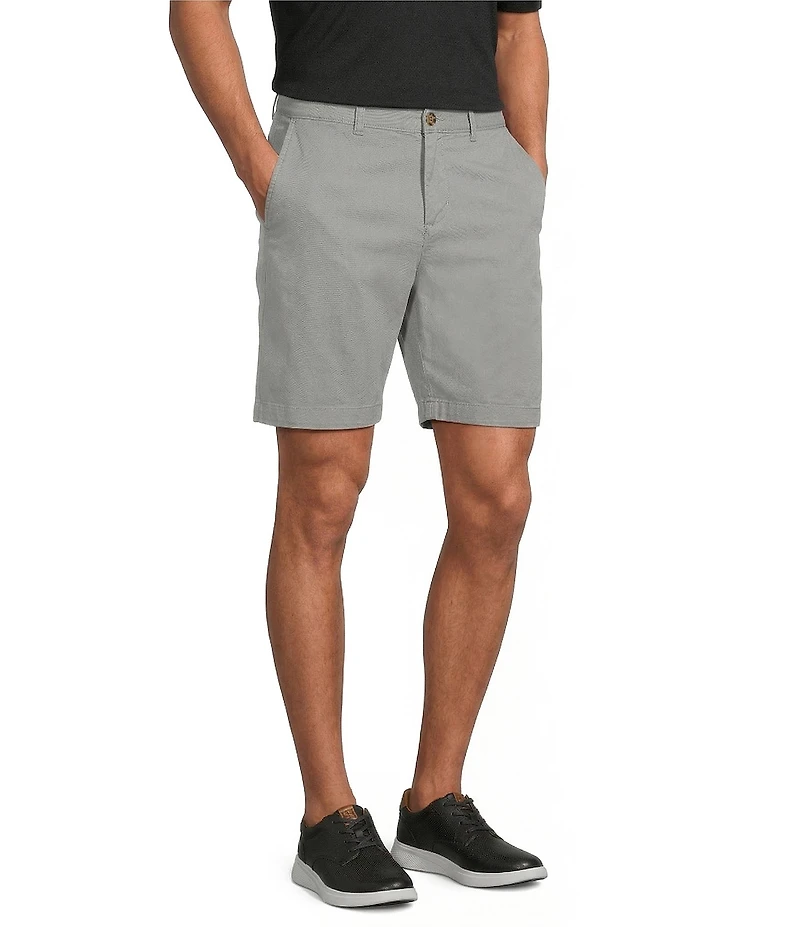 Roundtree & Yorke The Cloud Collection 6#double; Inseam Flat Front Washed Chino Shorts