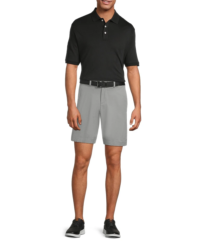 Roundtree & Yorke The Cloud Collection 6#double; Inseam Flat Front Washed Chino Shorts