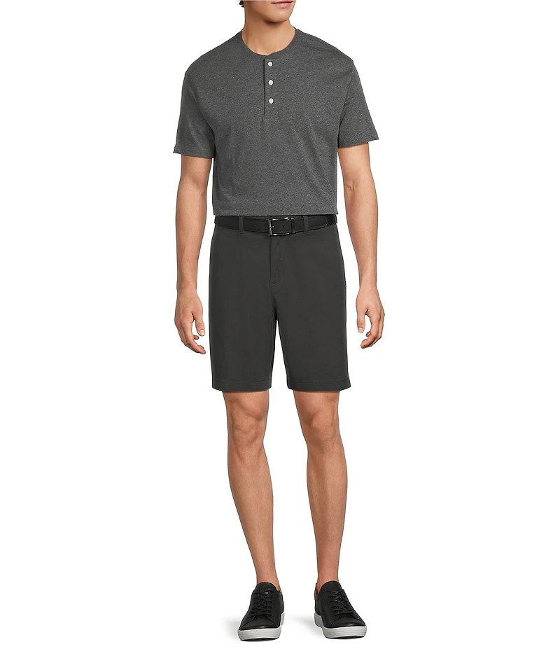 Roundtree & Yorke The Cloud Collection 6#double; Inseam Flat Front Washed Chino Shorts
