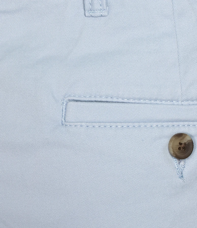 Roundtree & Yorke The Cloud Collection 9#double; Flat Front Washed Chino Shorts