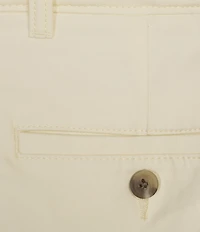 Roundtree & Yorke The Cloud Collection 9#double; Flat Front Washed Chino Shorts