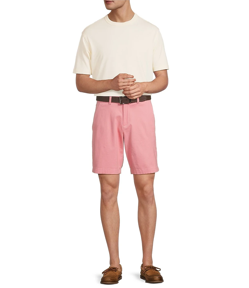 Roundtree & Yorke The Cloud Collection 6#double; Inseam Flat Front Washed Chino Shorts