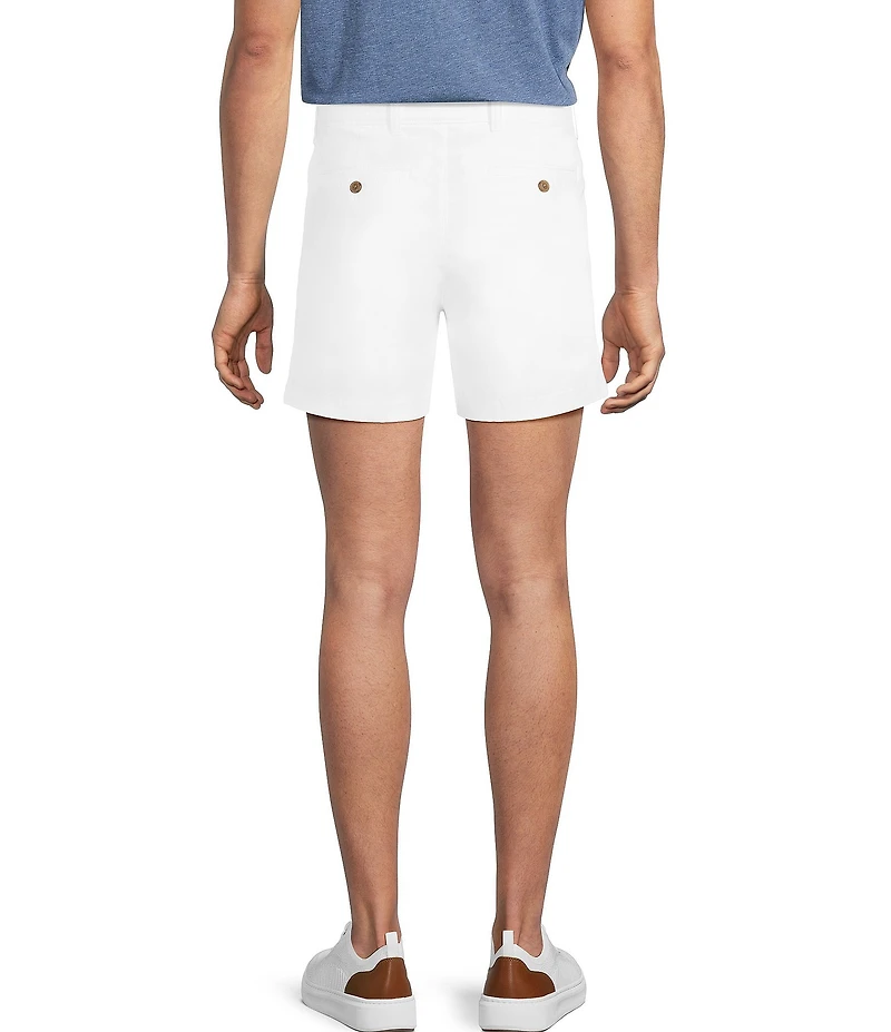 Roundtree & Yorke The Cloud Straight Fit Flat Front 5#double; Inseam Chino Shorts
