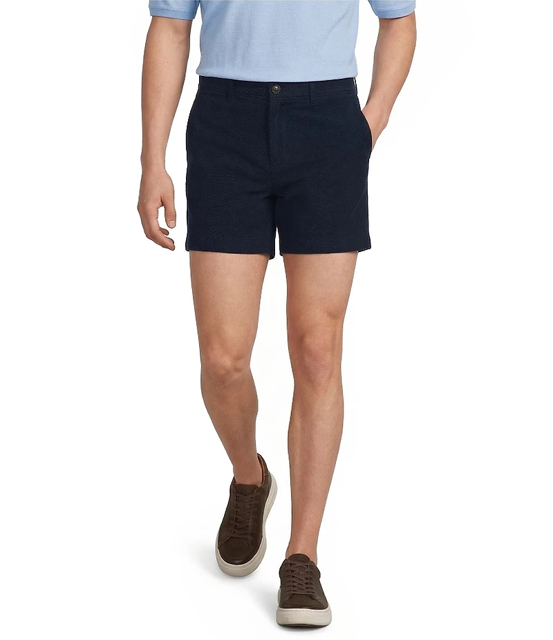 Roundtree & Yorke The Cloud Straight Fit Flat Front 5#double; Inseam Chino Shorts