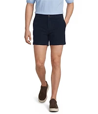 Roundtree & Yorke The Cloud Straight Fit Flat Front 5#double; Inseam Chino Shorts