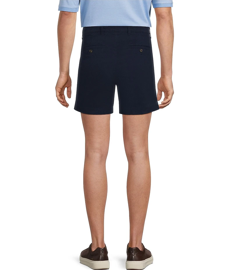 Roundtree & Yorke The Cloud Straight Fit Flat Front 5#double; Inseam Chino Shorts