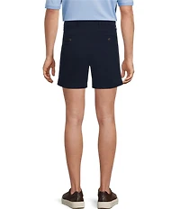 Roundtree & Yorke The Cloud Straight Fit Flat Front 5#double; Inseam Chino Shorts