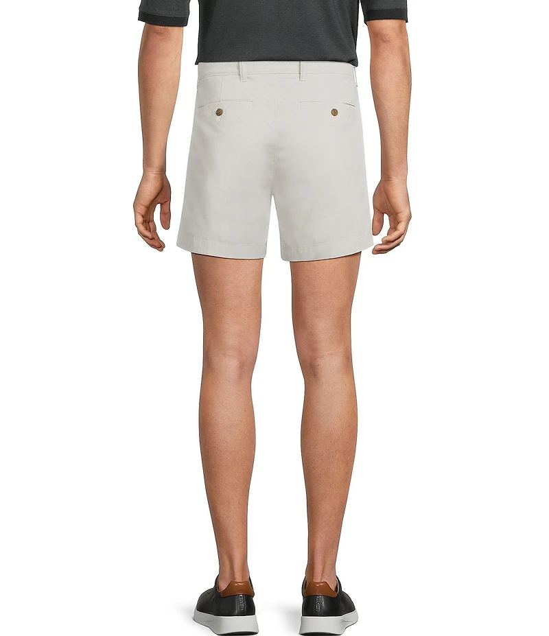 Roundtree & Yorke The Cloud Straight Fit Flat Front 5#double; Inseam Chino Shorts