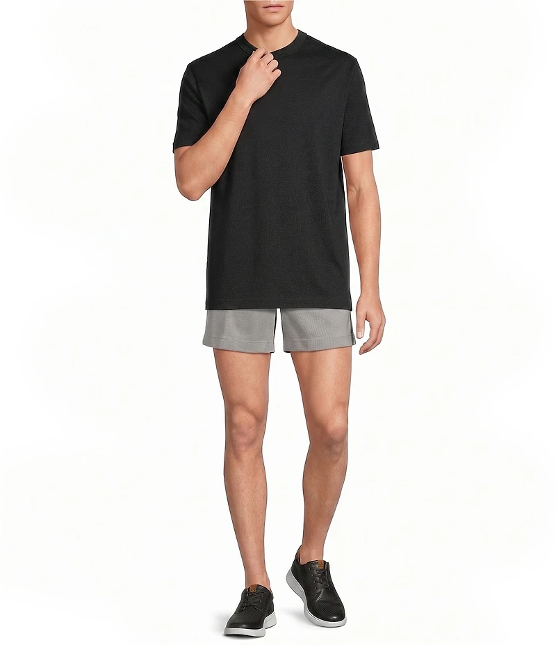 Roundtree & Yorke The Cloud Straight Fit Flat Front 5#double; Inseam Chino Shorts