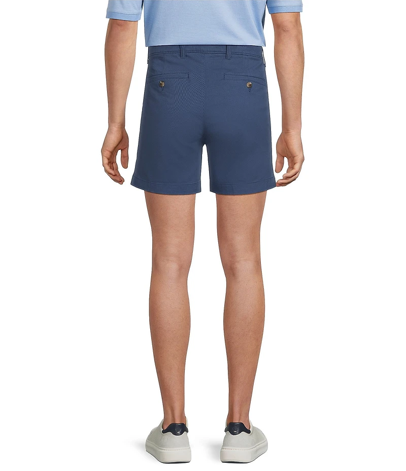 Roundtree & Yorke The Cloud Straight Fit Flat Front 5#double; Inseam Chino Shorts