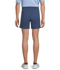 Roundtree & Yorke The Cloud Straight Fit Flat Front 5#double; Inseam Chino Shorts