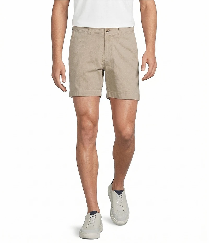 Roundtree & Yorke The Cloud Straight Fit Flat Front 5#double; Inseam Chino Shorts