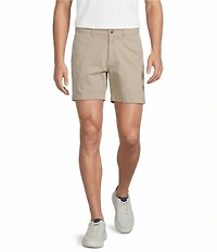 Roundtree & Yorke The Cloud Straight Fit Flat Front 5#double; Inseam Chino Shorts