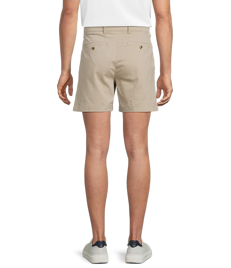 Roundtree & Yorke The Cloud Straight Fit Flat Front 5#double; Inseam Chino Shorts