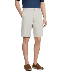 Roundtree & Yorke The Cloud Short Collection 11#double; Flat Front Washed Chino Shorts
