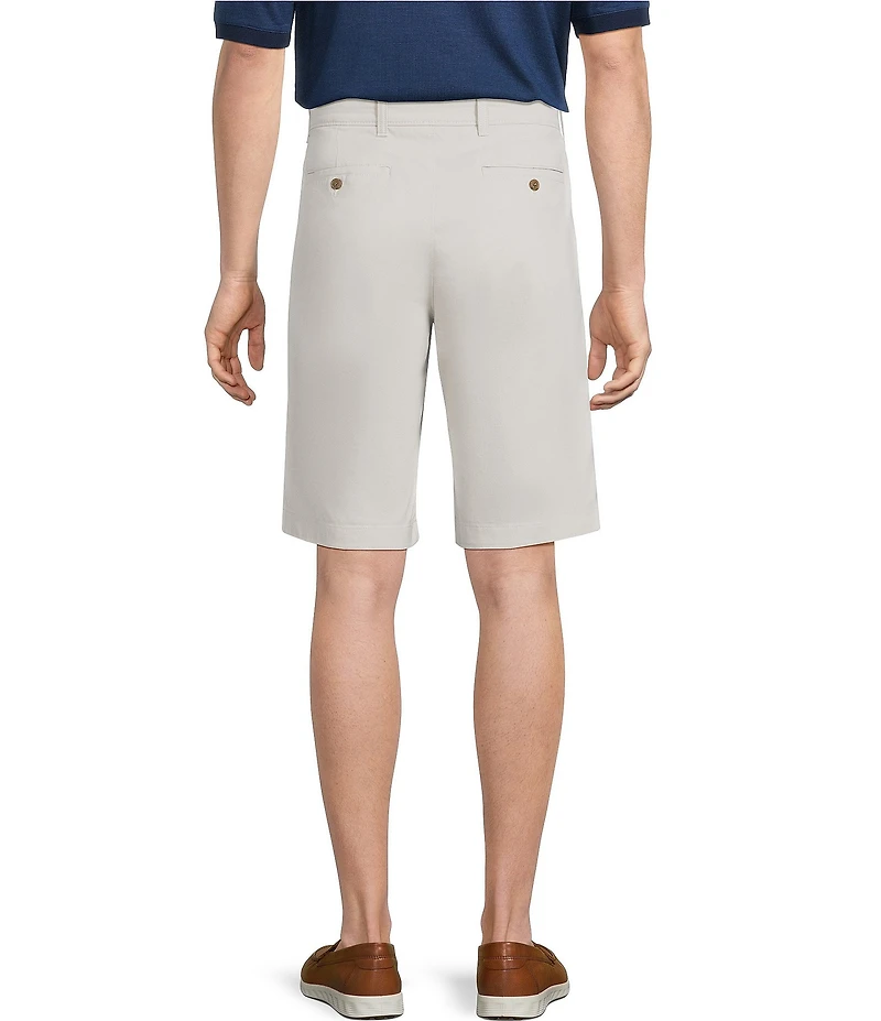 Roundtree & Yorke The Cloud Short Collection 11#double; Flat Front Washed Chino Shorts