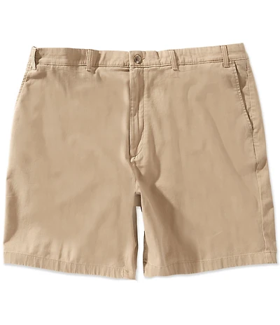 Roundtree & Yorke The Cloud Short Collection 11#double; Flat Front Washed Chino Shorts